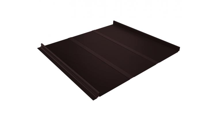 Кликфальц Line Grand Line 0.5 Satin с пленкой на замках RAL 8017 шоколад