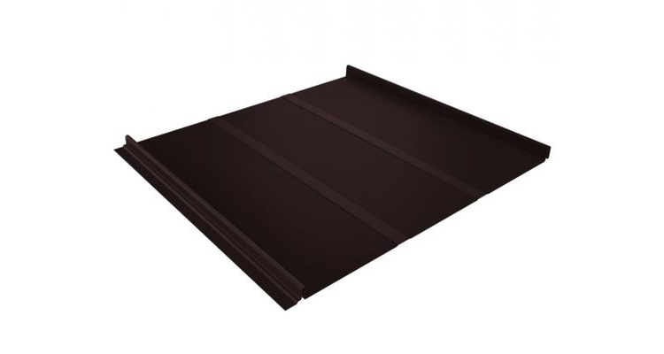 Кликфальц Line Grand Line 0.5 Satin с пленкой на замках RAL 8017 шоколад