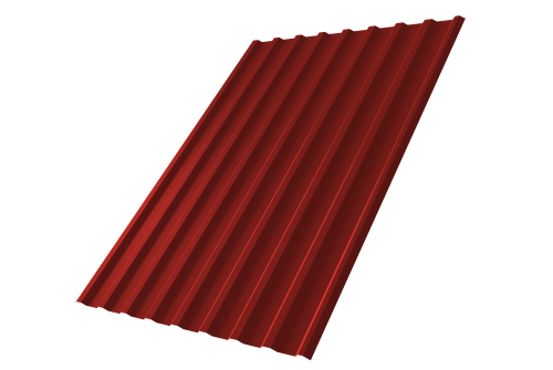 Профнастил С20R 0,5 Satin RAL 3011 коричнево-красный