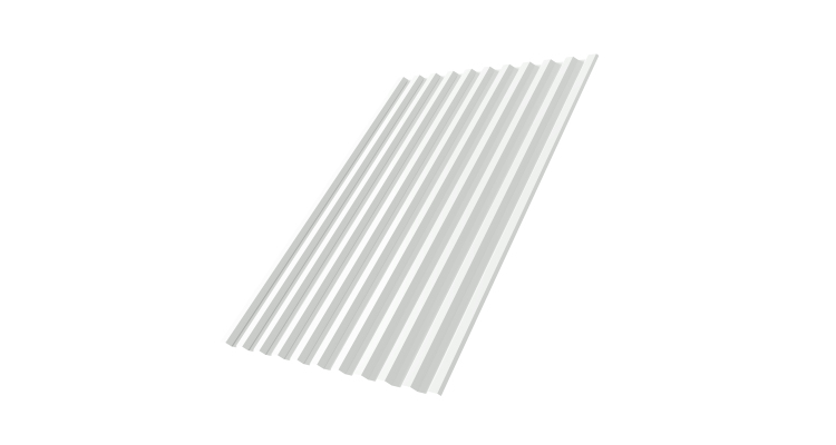 Профнастил С21R 0.45 PE RAL 9003 сигнальный белый