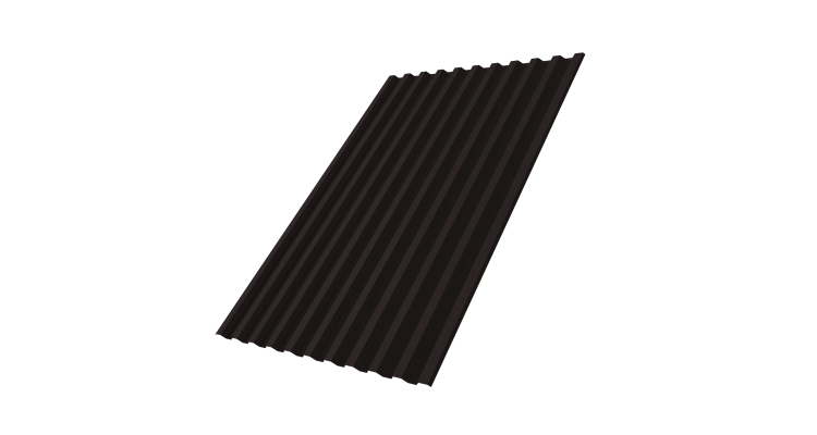 Профнастил С21R GL 0,5 Rooftop Бархат RAL 9005 черный