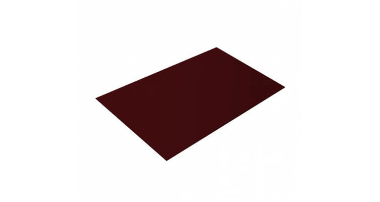 Плоский лист 0.45 Drap с пленкой RAL 3005 красное вино
