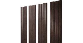 Штакетник Twin с прямым резом 0,45 Print Elite Antique Wood TwinColor