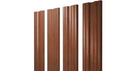 Штакетник Twin с прямым резом 0,45 Print Elite Rowan TwinColor
