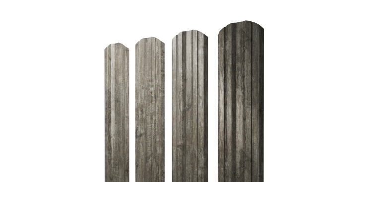Штакетник Twin фигурный 0,45 Print Elite Nordic Wood TwinColor