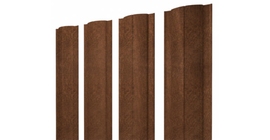 Штакетник Круглый с прямым резом 0,45 Print Elite Antique Wood TwinColor