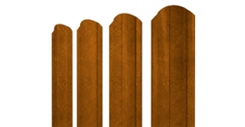 Штакетник Круглый фигурный 0,45 Print Elite Golden Wood TwinColor