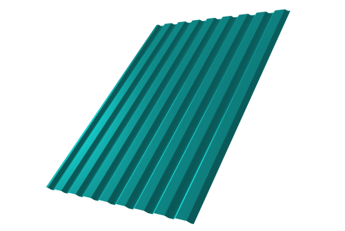 Профнастил С20А 0.45 PE RAL 5021 водная синь