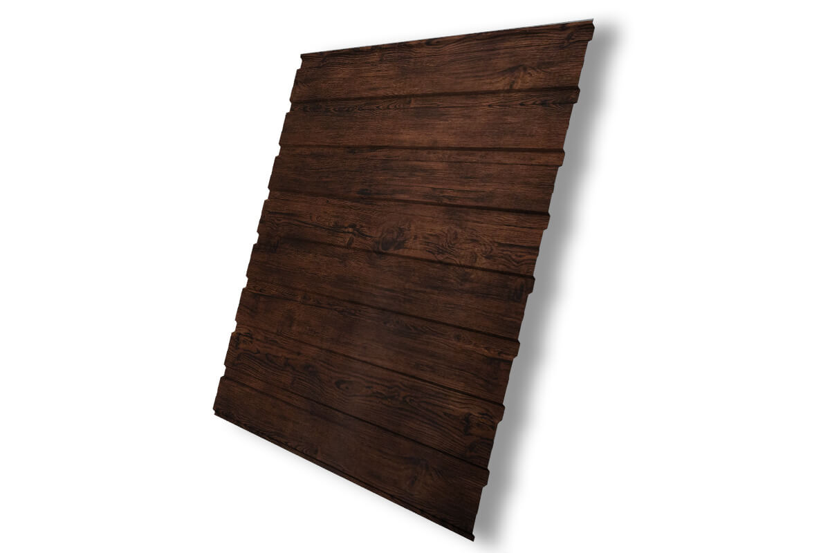 Профнастил С10В 0.45 Print Elite с пленкой Cherry Wood TwinColor