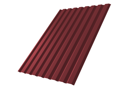 Профнастил С20А 0,45 PE-Double RAL 3005 красное вино