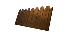 Профнастил С10B фигурный 0,45 Print Elite с пленкой Golden Wood TwinColor