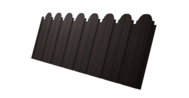 Профнастил С10B фигурный 0,45 Print Elite с пленкой Coffee Wood TwinColor