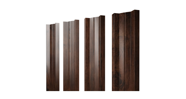 Штакетник М-образный А с прямым резом 0.45 Print Elite Cherry Wood TwinColor