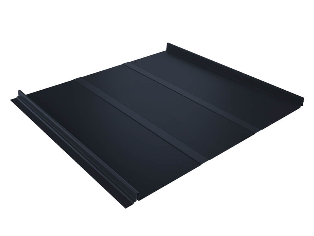 Кликфальц Line Grand Line 0.5 Satin с пленкой на замках RAL 7024 мокрый асфальт