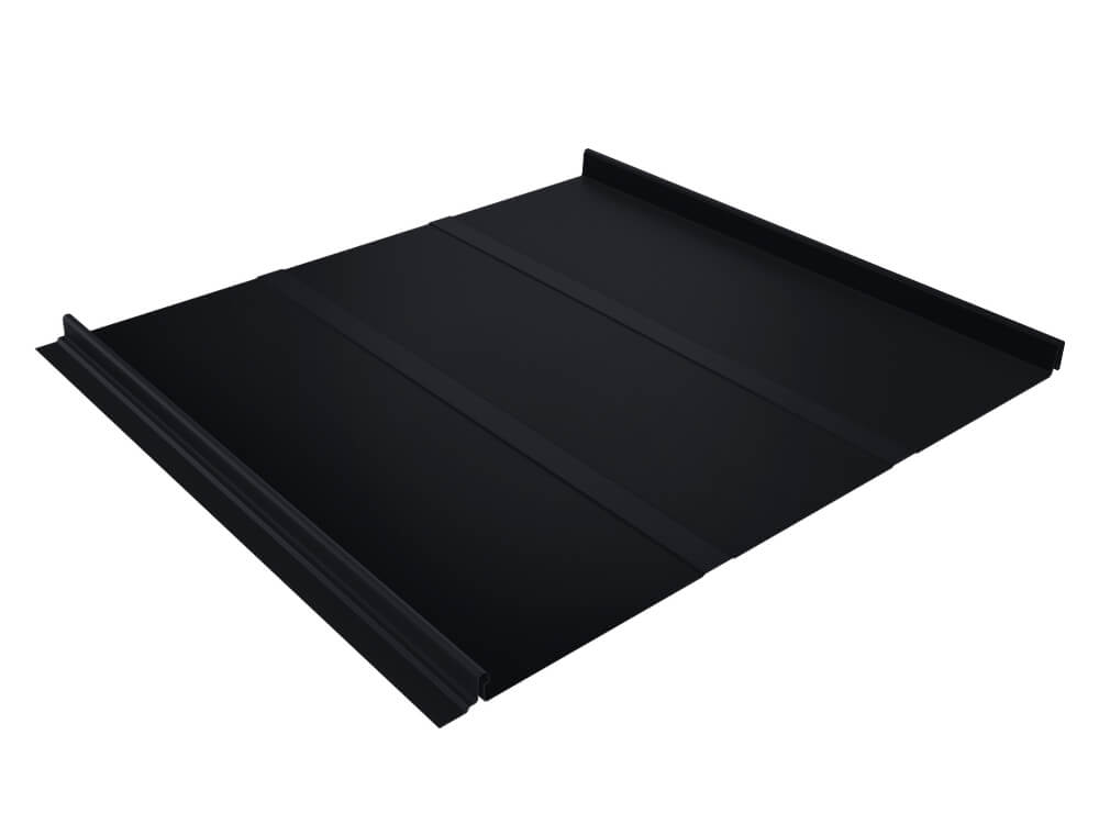 Кликфальц Line Grand Line 0.5 Satin с пленкой на замках RAL 9005 черный