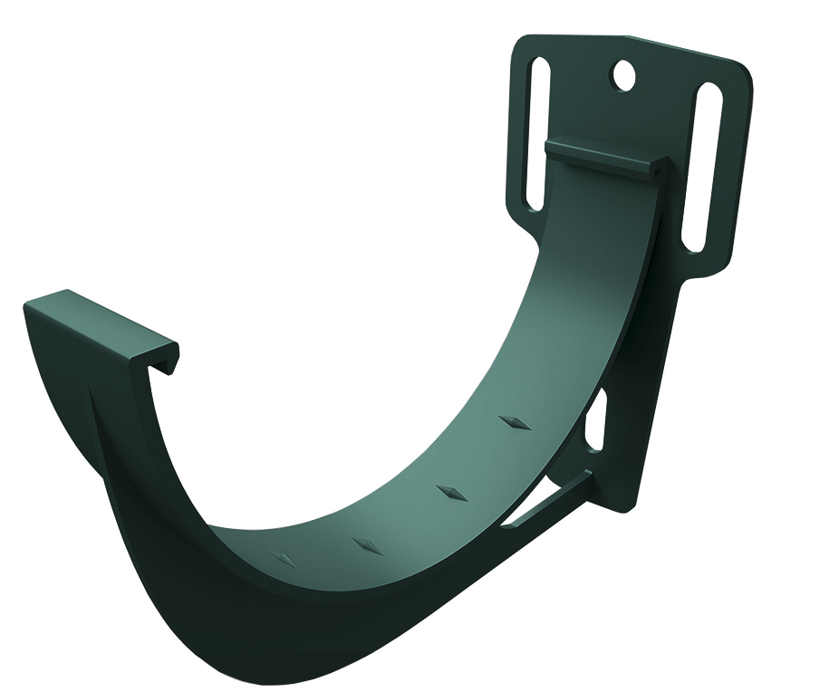 Кронштейн желоба slider Классика 120 ПВХ Grand Line зеленый (RAL 6005)