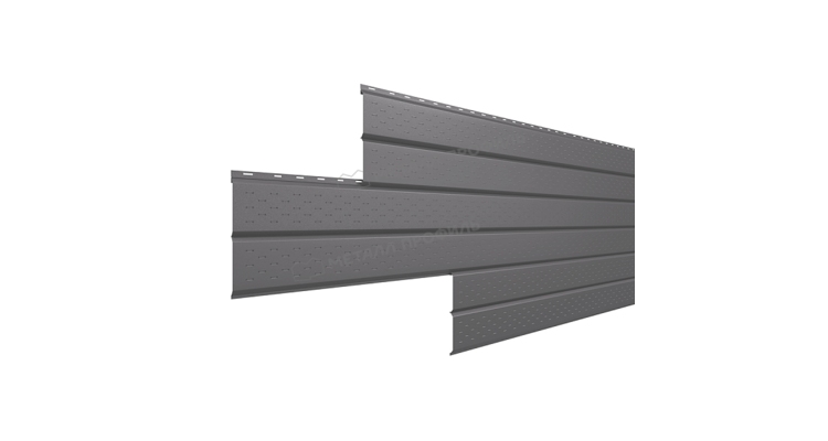 Софит Металл Профиль Lбрус-15х240 (VALORI-20-Grey-0.5)