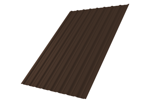 Профнастил С10A 0,45 Drap TX RAL 8017 шоколад