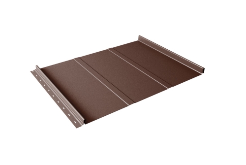 Кликфальц Line Grand Line 0.45 Drap TX с пленкой на замках RAL 8017 шоколад