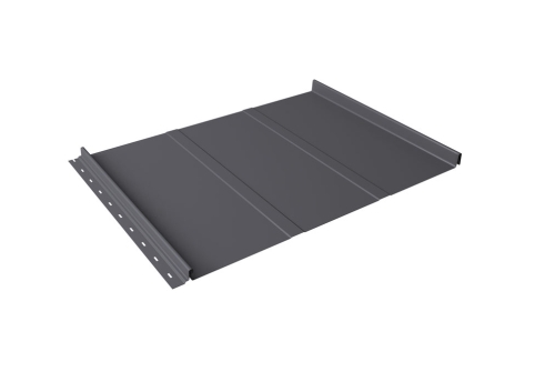 Кликфальц Line Grand Line 0.45 Drap TX с пленкой на замках RAL 7004 сигнальный серый