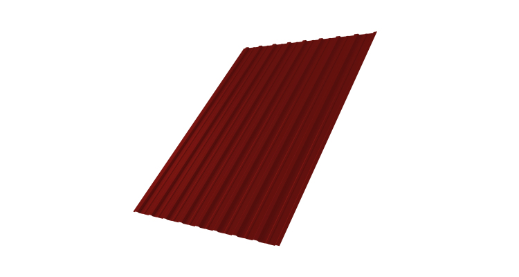 Профнастил С10A 0,5 Satin RAL 3011 коричнево-красный