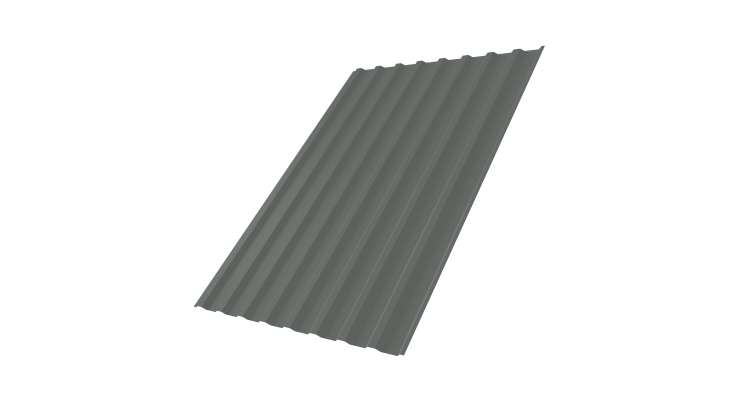 Профнастил С20В 0,45 PE RAL 7005 мышино-серый