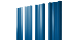 Штакетник М-образный A с прямым резом 0.5 Satin RAL 5005 сигнальный синий