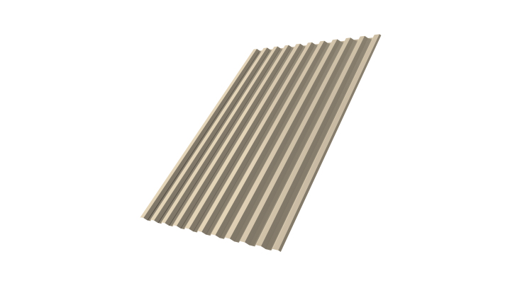 Профнастил С21R 0,45 Drap TX RAL 1015 светлая слоновая кость