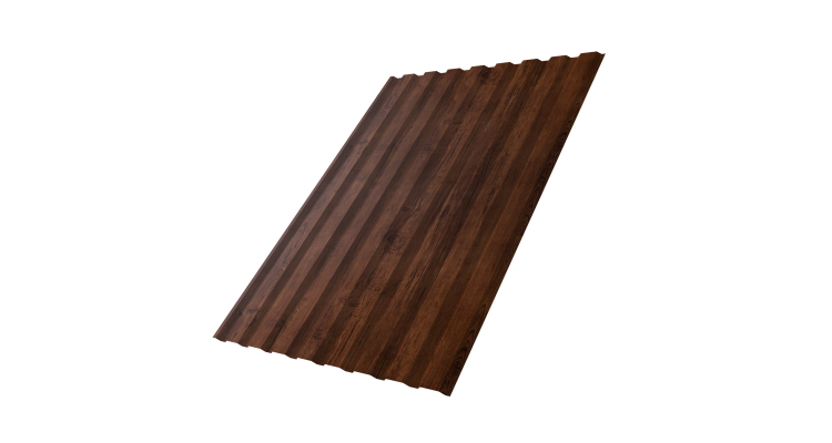 Профнастил С20A 0.45 мм Print Premium Cherry Wood Fresh TwinColor