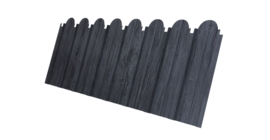 Профнастил C10A фигурный 0,45 Print Premium с пленкой Grey Wood TwinColor
