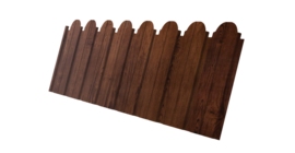 Профнастил C10B фигурный 0,4 Print Premium с пленкой Cherry Wood Fresh TwinColor