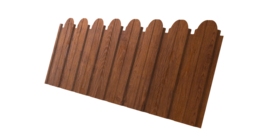 Профнастил C10B фигурный 0,4 Print Premium с пленкой Golden Wood Fresh TwinColor