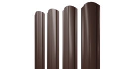 Штакетник Полукруглый Slim фигурный 0,45 Drap TwinColor RAL 8017 шоколад