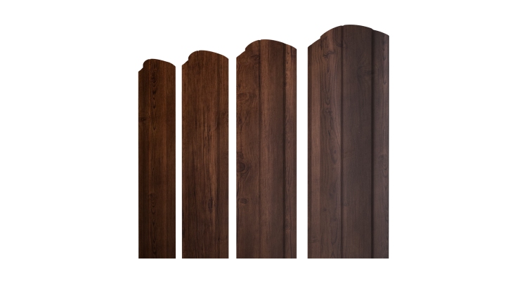 Штакетник Круглый фигурный 0,4 Print Premium Cherry Wood Fresh TwinColor