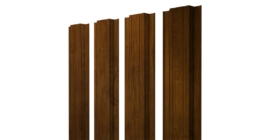 Штакетник Прямоугольный с прямым резом 0,45 Print Elite Golden Wood TwinColor