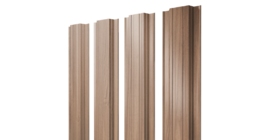 Штакетник Прямоугольный с прямым резом 0,45 Print Elite Honey Wood TwinColor