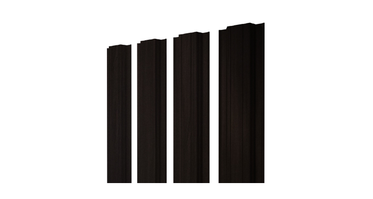 Штакетник Прямоугольный с прямым резом 0,45 Print Elite Coffee Wood Blesk TwinColor
