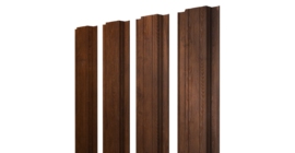 Штакетник Прямоугольный с прямым резом 0,45 Print Premium Golden Wood Fresh TwinColor