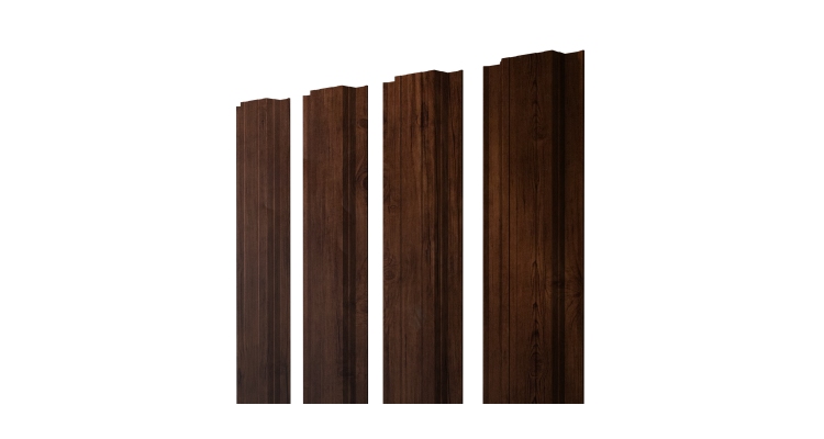 Штакетник Прямоугольный с прямым резом 0,4 Print Premium Cherry Wood Fresh TwinColor