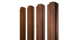Штакетник Прямоугольный фигурный 0,4 Print Premium Golden Wood Fresh TwinColor