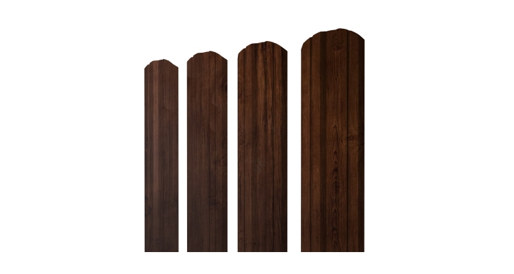 Штакетник Twin фигурный 0,45 Print Premium Cherry Wood Fresh TwinColor