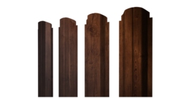 Штакетник П-образный А фигурный 0,45 Print Premium Cherry Wood Fresh TwinColor
