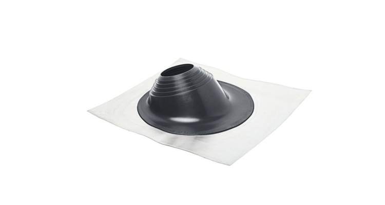 Проходной элемент MF угловой №2 (180-280мм) +185 EPDM (металлический неокрашенный фланец) темно-серый
