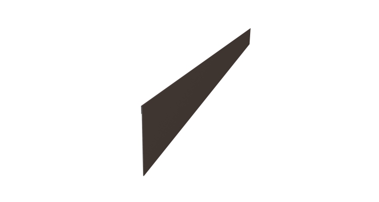 Ламель забора жалюзи Palermo 0,5 Satin Matt TX RR 32 темно-коричневый