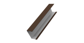 Крышка жалюзи Milan,Tokyo 0,45 Drap RAL 8017 шоколад (2,5м)